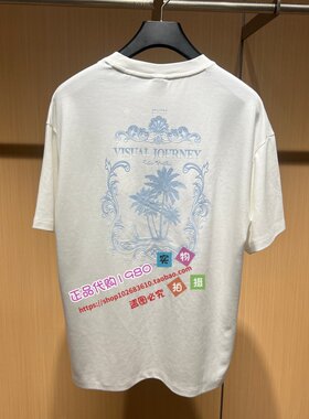 GXG男装 专柜正品2026夏新款圆领短袖T恤G26X442041001-499