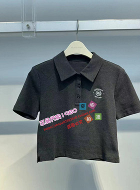 A3CNE2294太平鸟女装2024夏专柜正品经典POLO针织衫A3CNE229486
