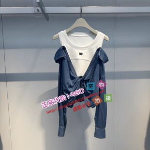 A3CDE2170太平鸟女装 两件套上衣A3CDE217055 2024夏专柜正品