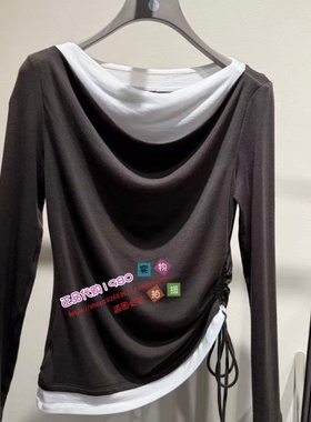 NUTS那时女装专柜正品国内代购2025年秋款长袖T恤6320202A1-499