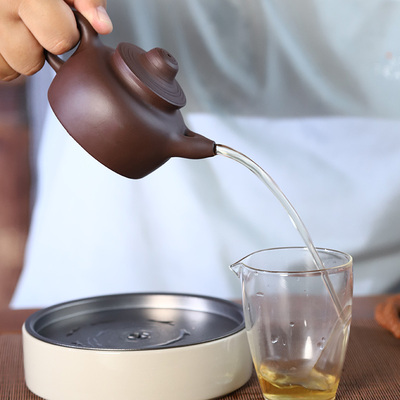 笠帽壶凌辰茗壶紫砂复古风