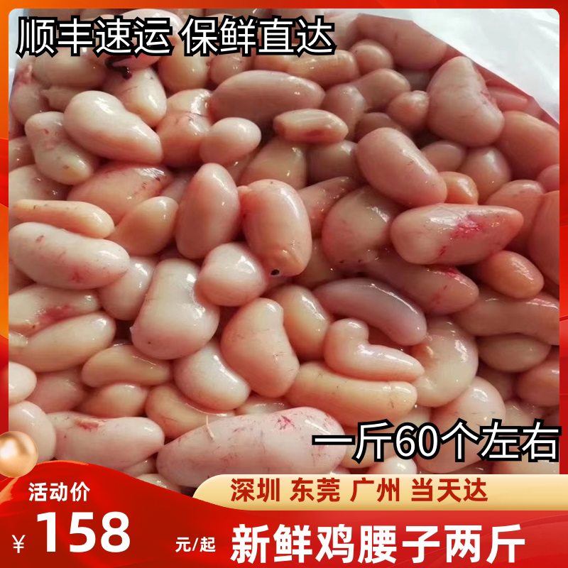 新鲜鸡腰子2斤装 冷冻土鸡腰子  公鸡蛋牛鞭火锅 鸡春鸡宝睾丸