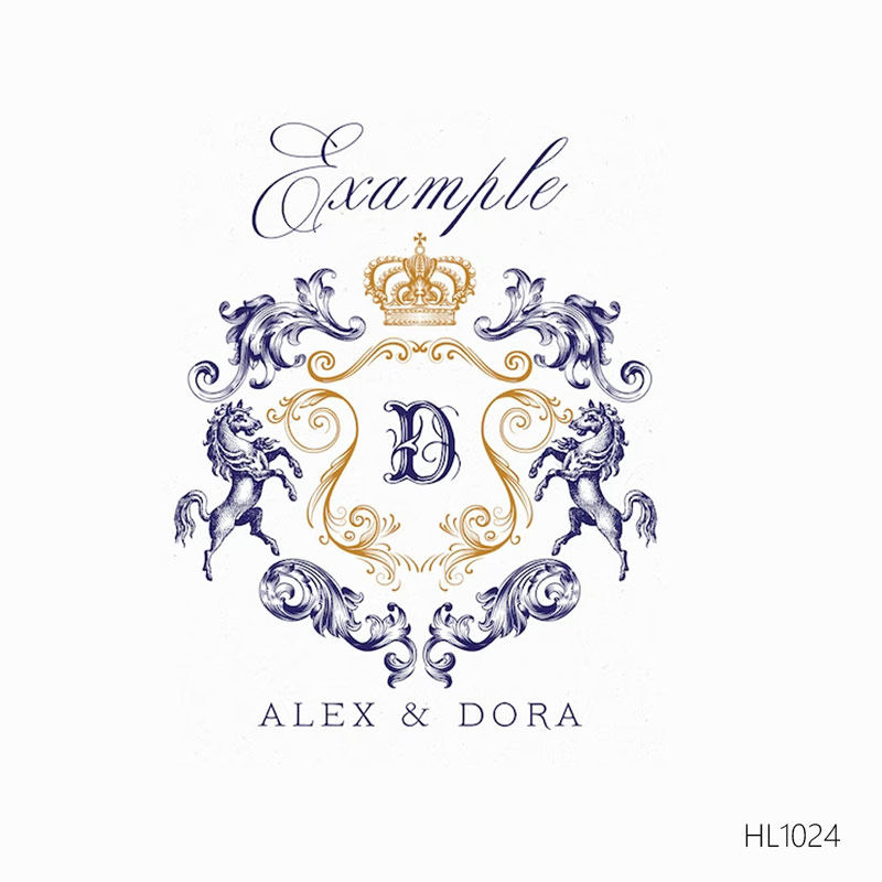 高档婚礼logo设计英文首字母高清摄影水印美业头像店招标志背景墙