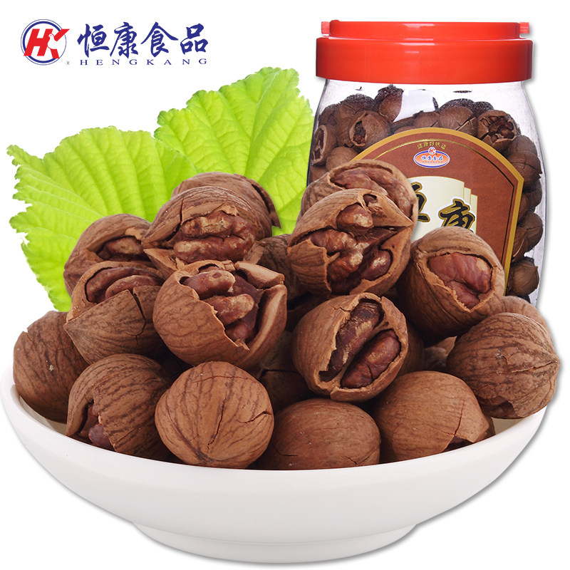 恒康食品手剥山核桃680g桶装临安特产坚果炒货办公休闲零食年货