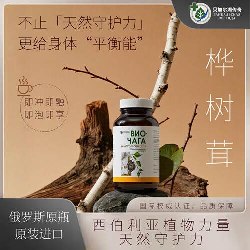 贝加尔湖传奇桦树茸13g瓶装进口