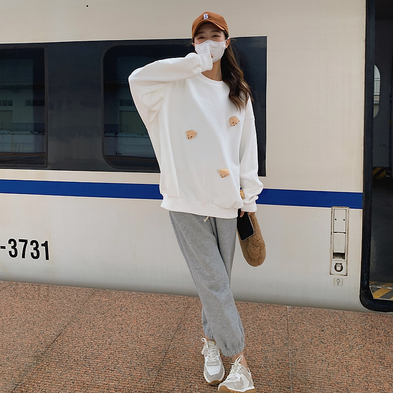 ！小熊定制卫衣两色2218p105k158附买家秀,女装卫衣/绒衫,2D009