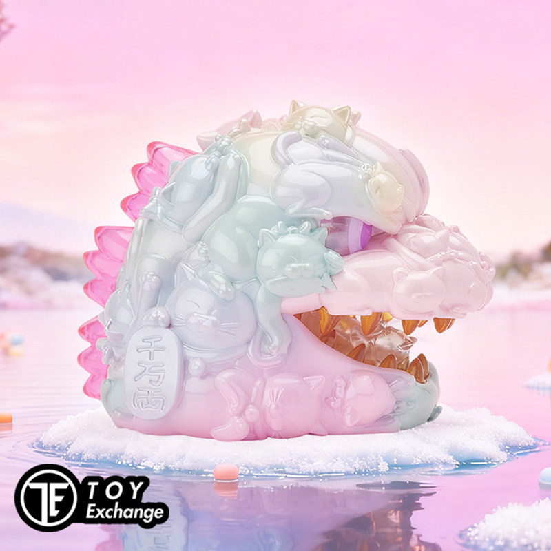 【玩具交易所】预售OFFART百猫红莲Mini迷你招财头雕甜蜜糖霜版