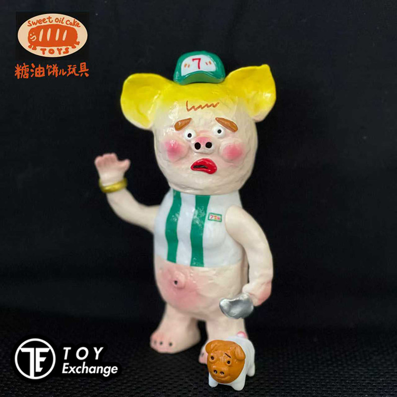 【玩具交易所】现货糖油饼儿猪颈肉 打工人配色海绵泡泡潮玩公仔
