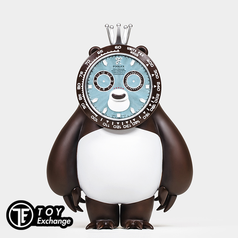 愚者乐园熊猫潮玩本物对决手办