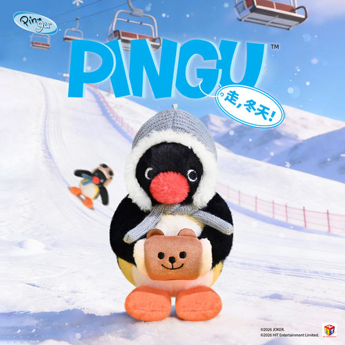 山莫pingu企鹅毛绒包挂件可爱