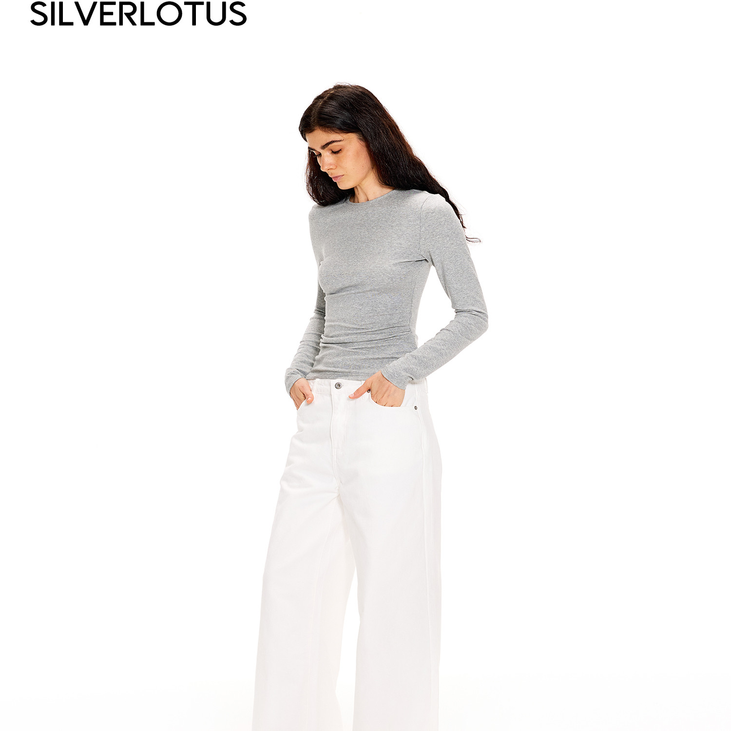 SILVERLOTUS 【冬款加厚棉质】直筒牛仔裤显瘦不透百搭长裤,女装/女士精品,牛仔裤,淘宝优惠券,粉丝福利购,淘宝优惠卷