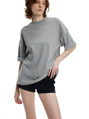 短袖柔软中性设计休闲灰色