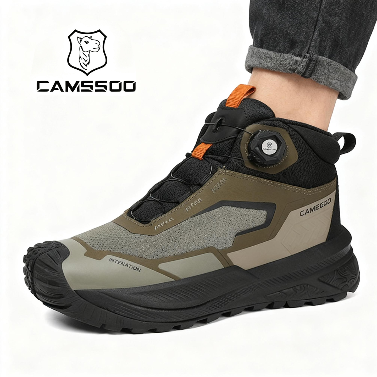 美骆世家登山鞋男鞋冬季防水防滑高帮加绒保暖雪地靴子户外徒步鞋