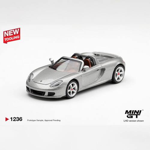 MINIGT 1:64 保时捷卡雷拉 GT 跑车收藏小比例合金汽车模型1236