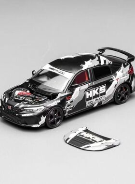 MH 1:64 本田思域 HONDA Civic TYPE R FL5 HKS涂装 合金车模