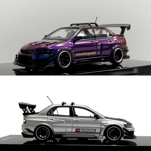 iHCM64 1:64 三菱 蓝瑟 Lancer GSR Evo IX EVO 9代 合金汽车模型