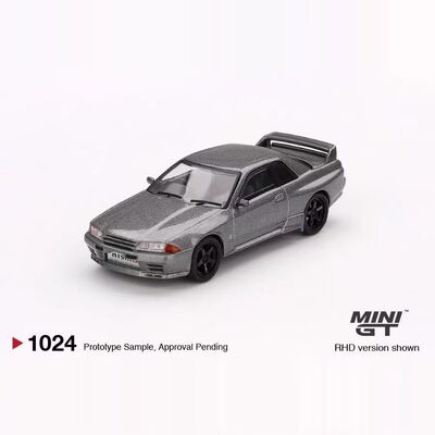 MINIGT 1:64 日产尼桑GTR R32 灰色 合金汽车模型收藏1024