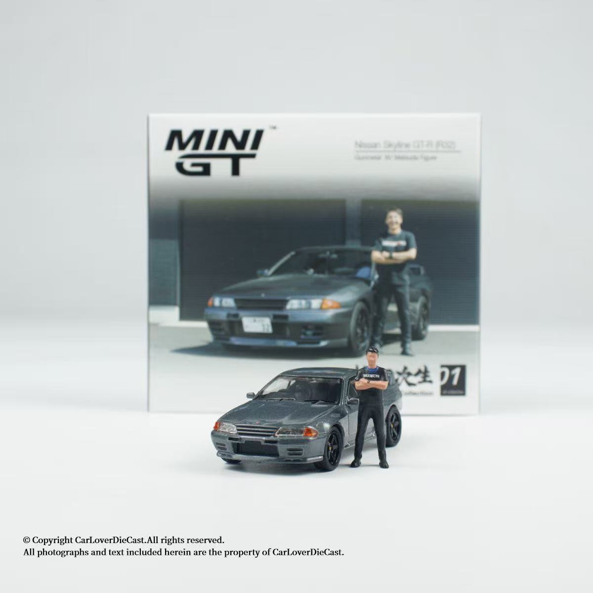 MINIGT 869 日产 Skyline GTR R32 Nismo 松田次生1:64合金车模型
