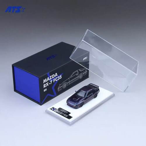 ATS 1:64 马自达 RX-7 FC3S 变色龙 可翻灯 合金汽车模型收藏