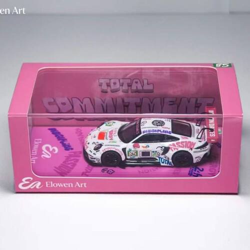 Elowen Art 1:64 保时捷911 GT3 铁娘子仿真收藏摆件合金汽车模型