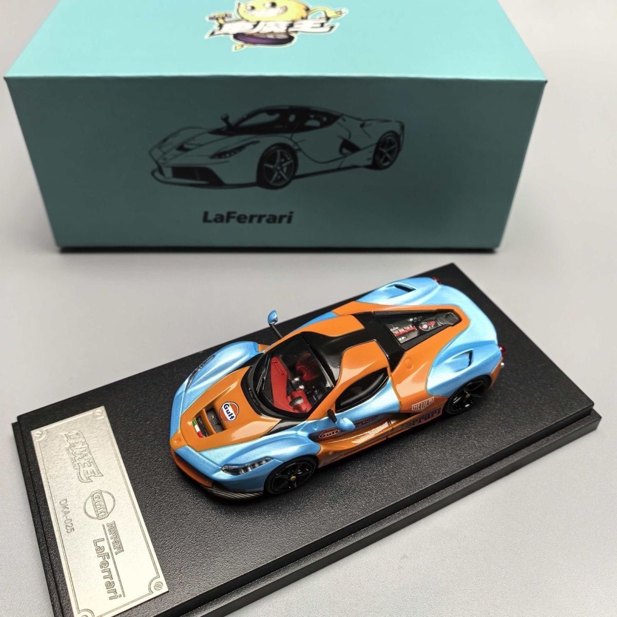 车魔王 1:64 法拉利拉法 跃马F150 海湾涂装 合金汽车模型收藏