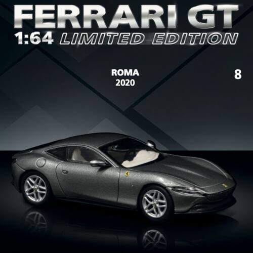 现货 TW 1:64 书中车 法拉利ROMA 2020 英文版 合金汽车模型