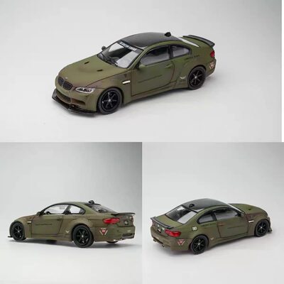 现货 FINE MODEL1/64 宝马LBM3 E92 零战绿 合金汽车收藏模型