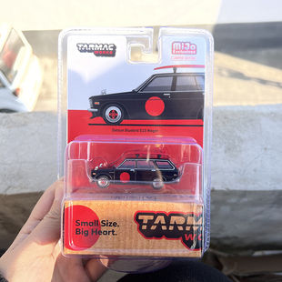 TW 联名Mijo 1:64 达特桑510 蓝鸟 带冲浪板 Wagon 合金汽车模型