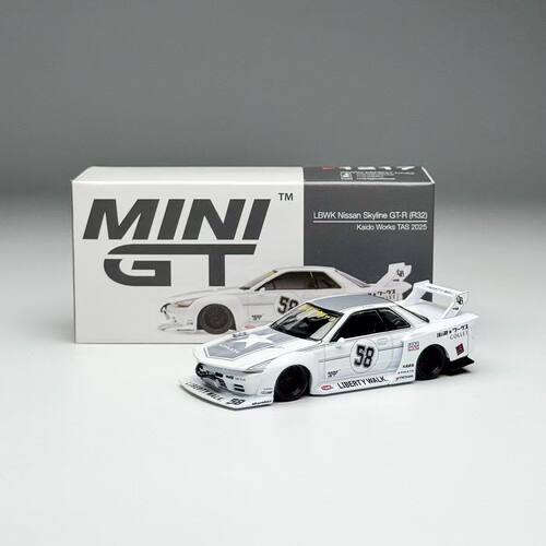 MINIGT 1:64 #1217 日产GTR32 Kaido Works TAS 2025合金汽车模型
