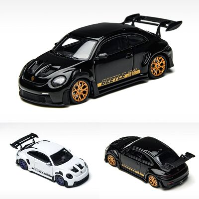 TM联名PSC 1:64 大众 甲壳虫RS 保时捷Beetle 白色 黑金 合金车模
