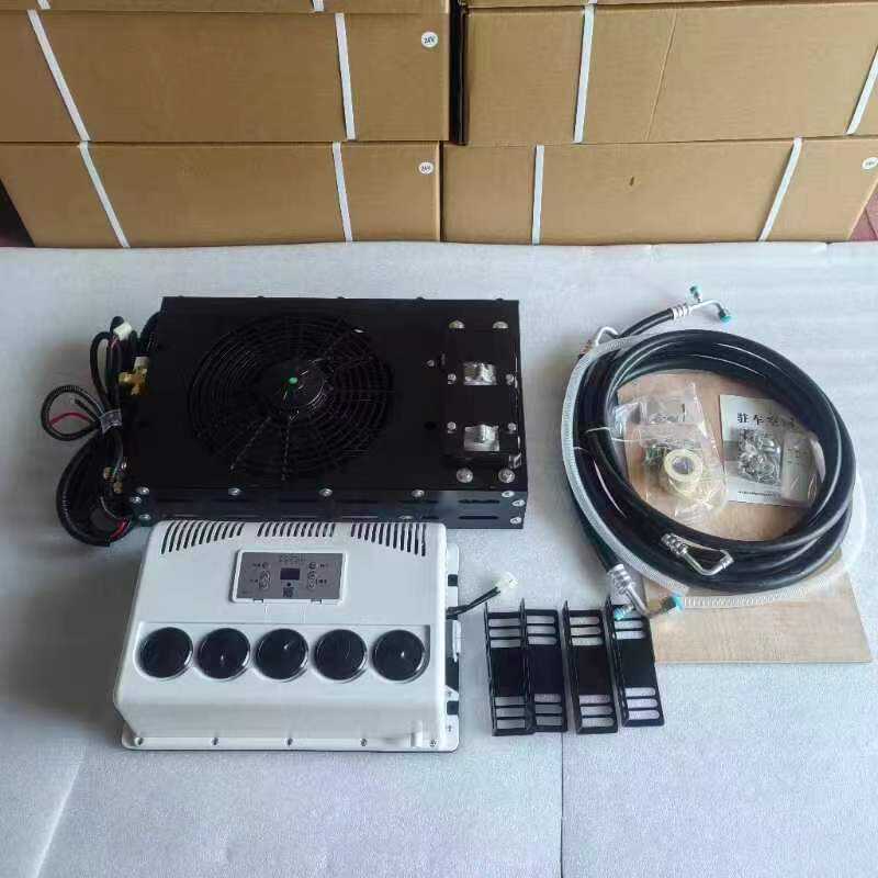 房车用底置隐藏驻车空调24V12V依维柯大通V80改装车载制冷电空调