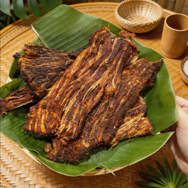 德宏傣味手撕干巴芒市特产小锤手撕干巴肉干零食香酥芝麻干巴即食