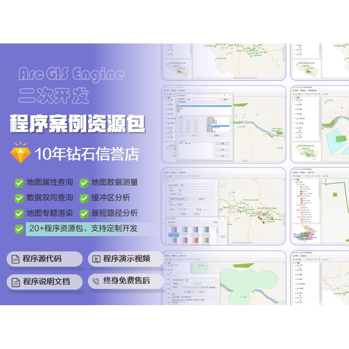 GIS系统ArcEngine开发arcgis二次开发系统程序教程资源学习包案例