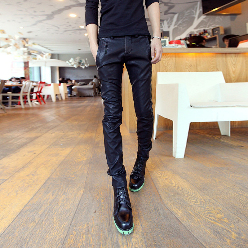 Pantalon cuir homme pour jeunesse pour hiver - Ref 1485648 Image 1