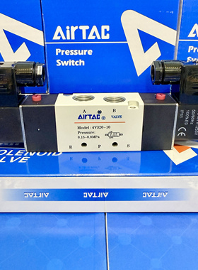 AirTAC亚德客原装现货电磁阀 4V32010A 4V320-10AC220V