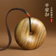 天然绿檀吉祥圆满平安扣财源滚滚护身符手把件简约钥匙扣车挂包挂