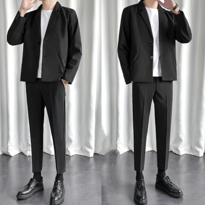 夏季套装男3件套西服打底衫INS