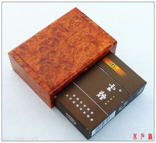 缅甸花梨木树瘤瘿木影子木名片盒实木摆件水波纹首饰盒红木烟盒b