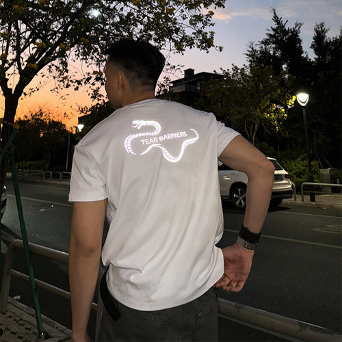 TBKL【蜕变者】美式反光T恤男士