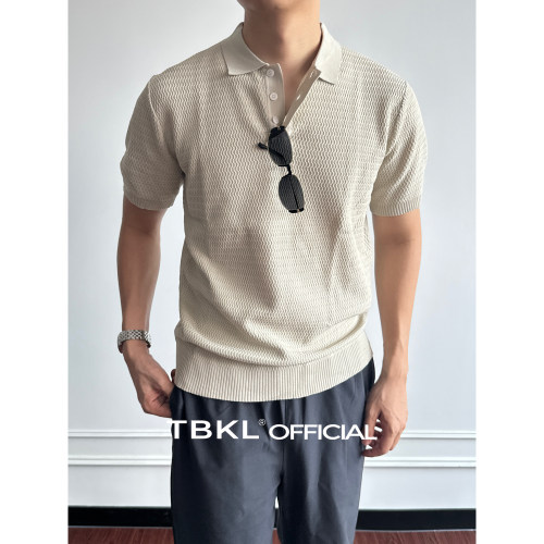 〔TBKL〕BC老钱提花肌理感polo衫