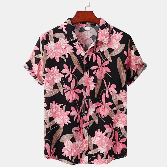 MenFlowerPrintShsaCu
