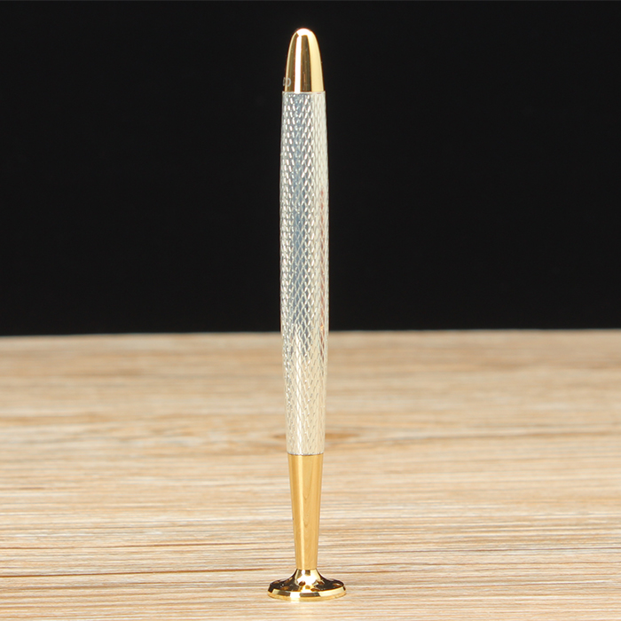 8deco 鱼雷压棒 烟斗金属镂花防熄火抽取式通针压棒 银色铁盒装