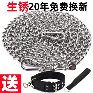 304不锈钢狗链子大型犬项圈全套