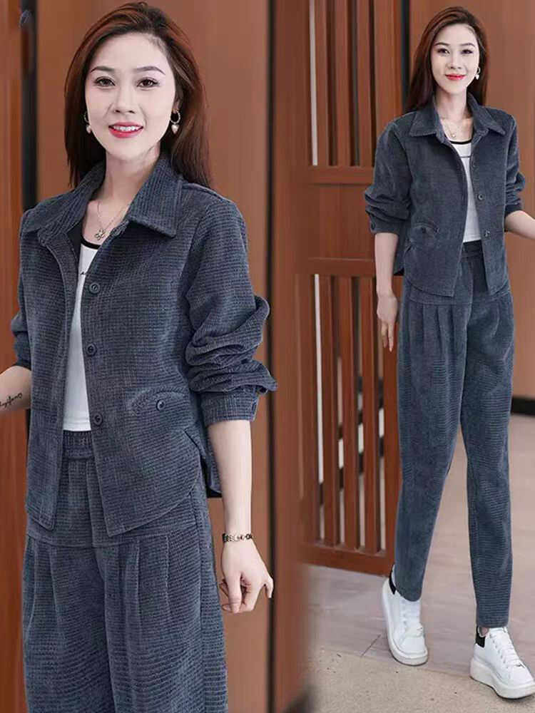 秋季新款运动套装女宽松今年流行时尚洋气质上衣外套哈伦裤两件套,女装/女士精品,时尚套装,淘宝优惠券,粉丝福利购,淘宝优惠卷