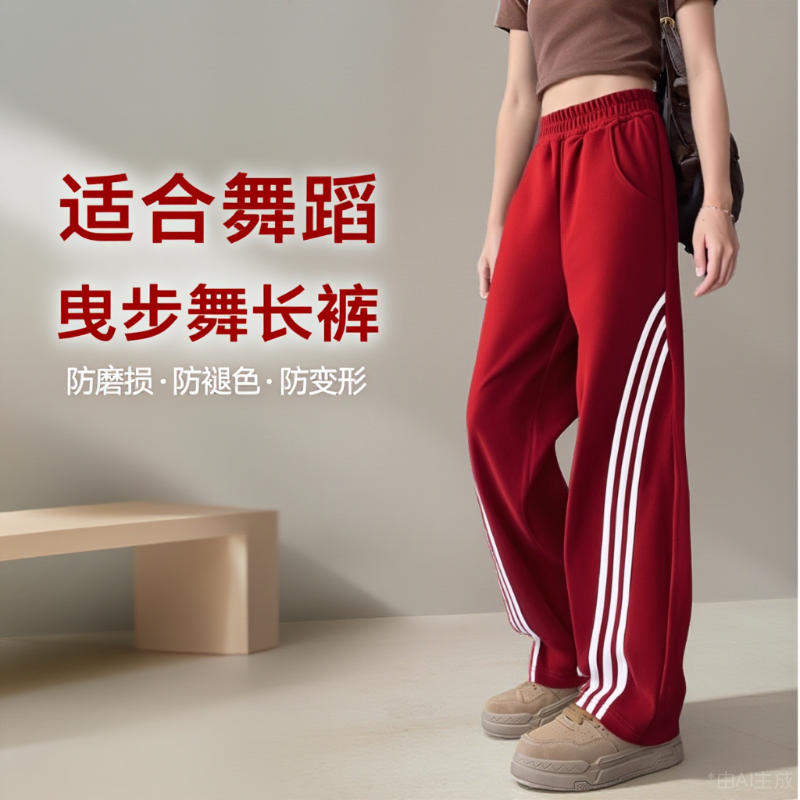 阔腿裤休闲裤新款2025春秋款香蕉裤曳步舞长裤跳舞运动裤广场舞裤,运动服/休闲服装,运动长裤,淘宝优惠券,粉丝福利购,淘宝优惠卷