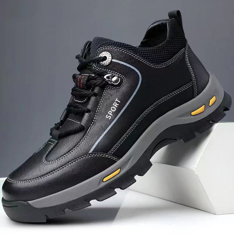 冬男士保暖加绒加厚棉鞋高帮休闲