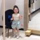 子薄 背心花小童裤 女宝宝两件套2026夏季 甜美韩系女童百搭花边短袖