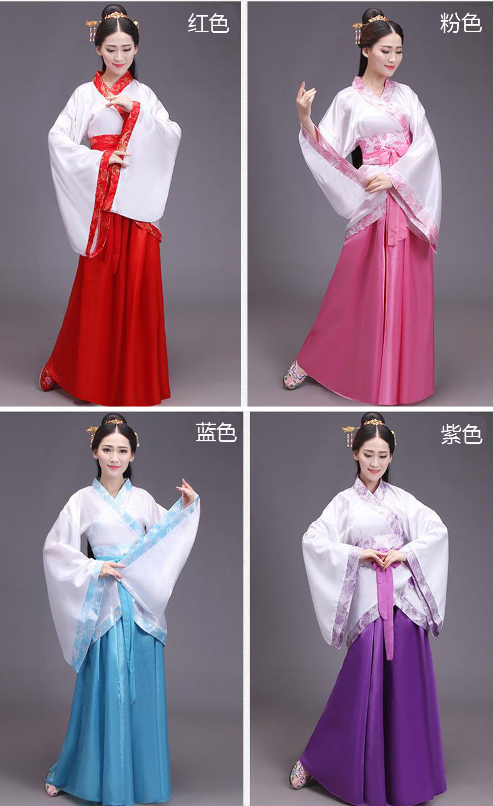 古装汉服女款 国学服教书老师成人款书童弟子规表演服装三字经