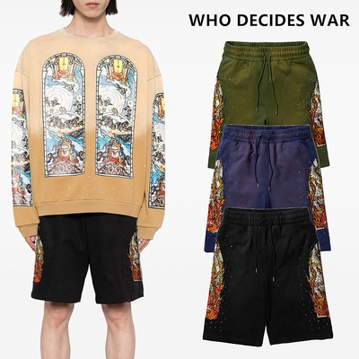 WhoDecidesWar美式火焰运动裤