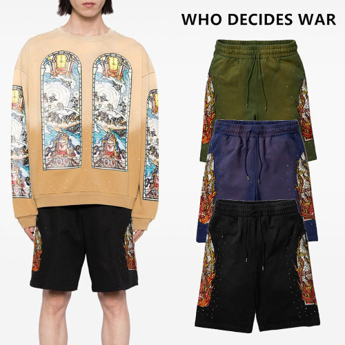 WhoDecidesWar美式火焰运动裤